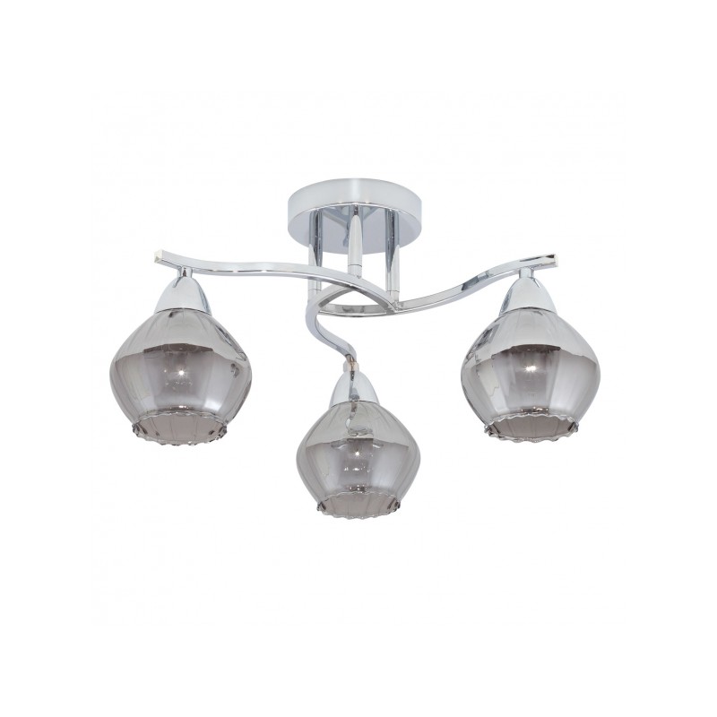 Lámpara Smoky cromo 3xE14 Fabrilamp 